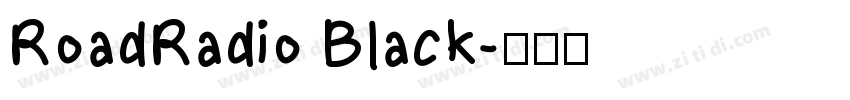 RoadRadio Black字体转换